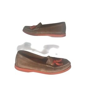 Sperry Top Sider Women's Leather Tassel‎ Boat Shoes Brown Coral Size 6.5 M